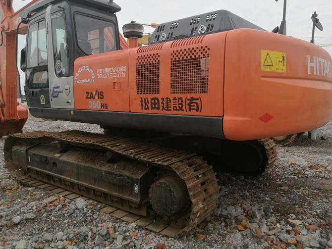Hitachi ZX350 For Sale – 2013 Japan-Made Excavator - Rear left side view