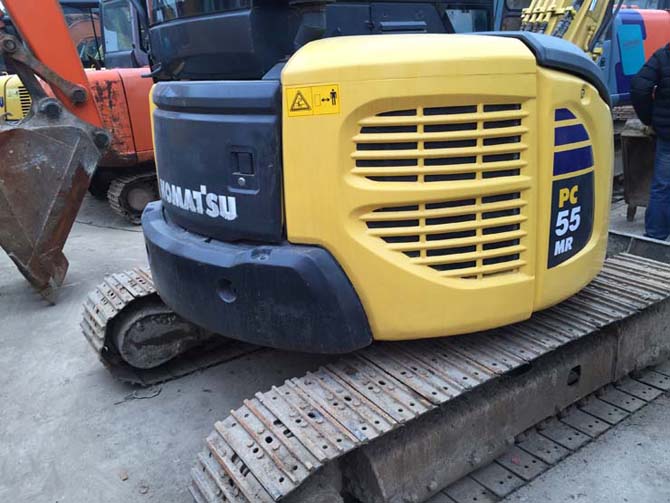 Komatsu PC55 for sale in excellent condition, made in Japan - Rear right side view