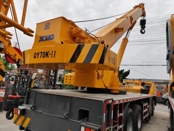 XCMG QY70K 70 Ton Truck Crane 2016 Model –  Excellent Condition - Rear right side view