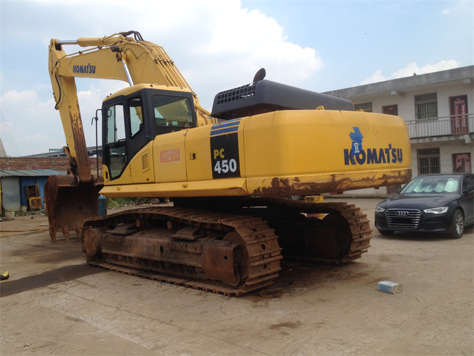 Komatsu PC450-7 For Sale – 2010 Japanese Excavator - Rear left side  view 2
