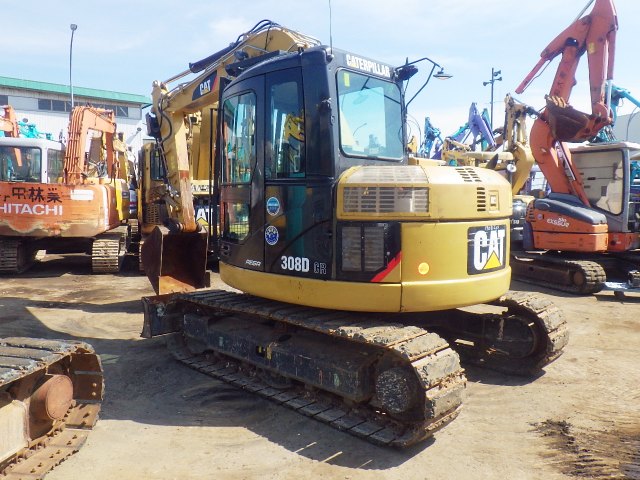 Cat 308D CR excavator 2014 model made in Japan original paint in excellent working condition