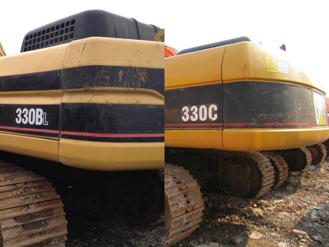 Caterpillar 330B and 330C Excavator Comparison