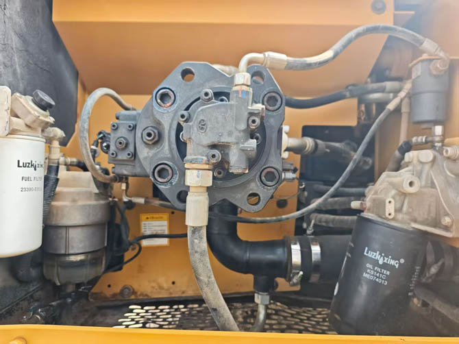 Sany 215 excavator working on construction site