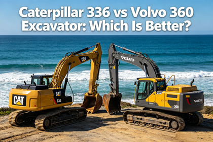 Caterpillar 336 vs Volvo 360 Excavators