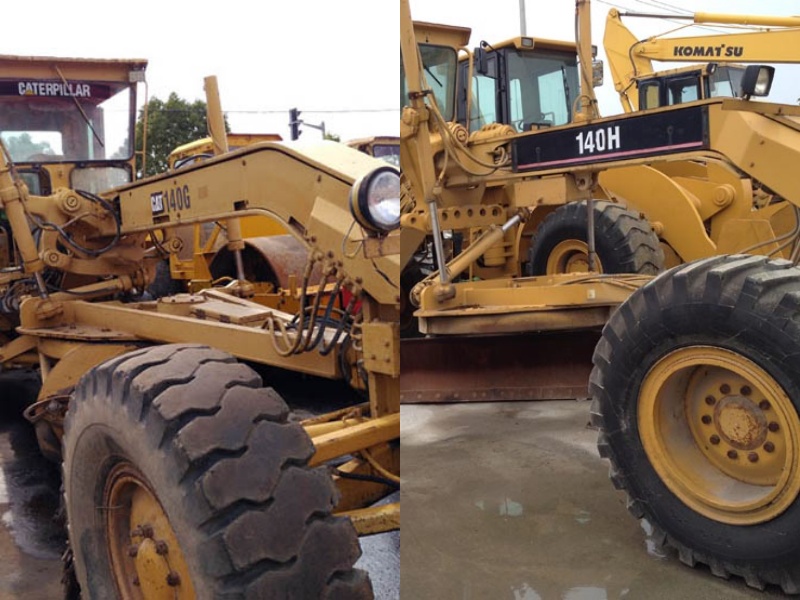 Caterpillar 140G vs 140H motor graders side by side comparison