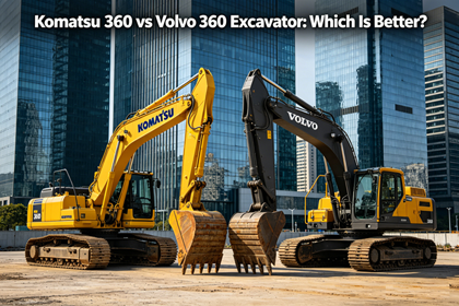 Komatsu 360 vs Volvo 360 excavator