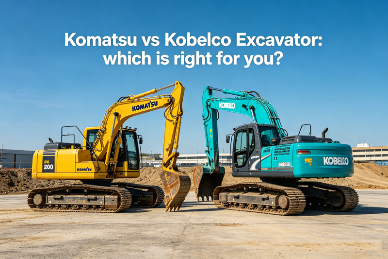 Komatsu vs Kobelco Excavator Comparison