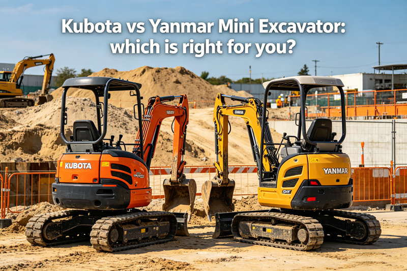 Kubota vs Yanmar Mini Excavator Comparison