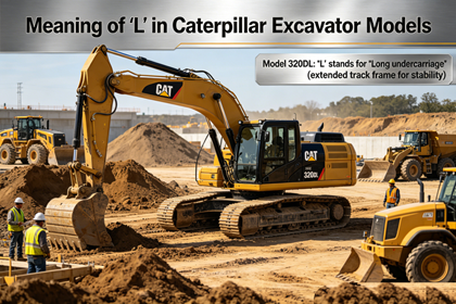 what L means in caterpillar excavator models