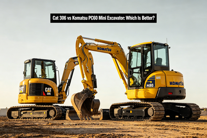 Cat 306 vs Komatsu PC60 Mini Excavator Comparison