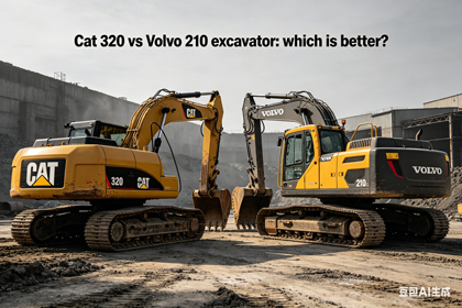 Cat 320 and Volvo 210 Excavator Comparison