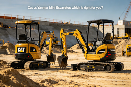Caterpillar and Yanmar Mini Excavators Comparisonv