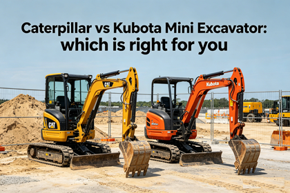 Caterpillar vs Kubota Mini Excavator Comparison