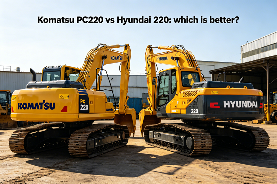 Komatsu PC220 vs Hyundai 220 Excavator Comparison