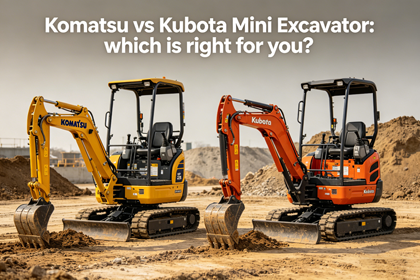 Komatsu vs Kubota Mini Excavator Comparison