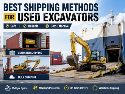 Best Shipping Methods for Used Excavators