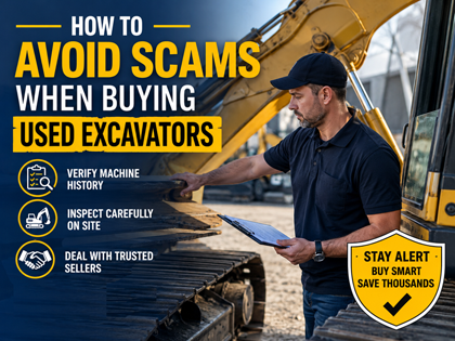 How to avoid scams when buying used excavators