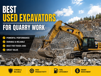 Best Used Excavators for Quarry Work