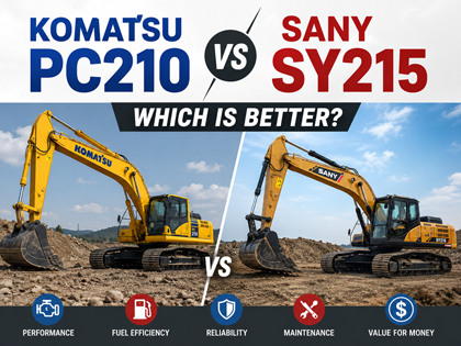 Komatsu PC210 vs SANY SY215 Excavator Comparison