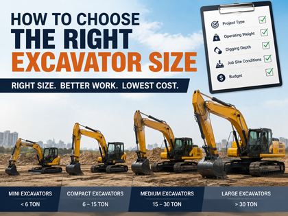 how to choose the right excavator size