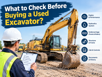 Used Excavator Inspection Checklist